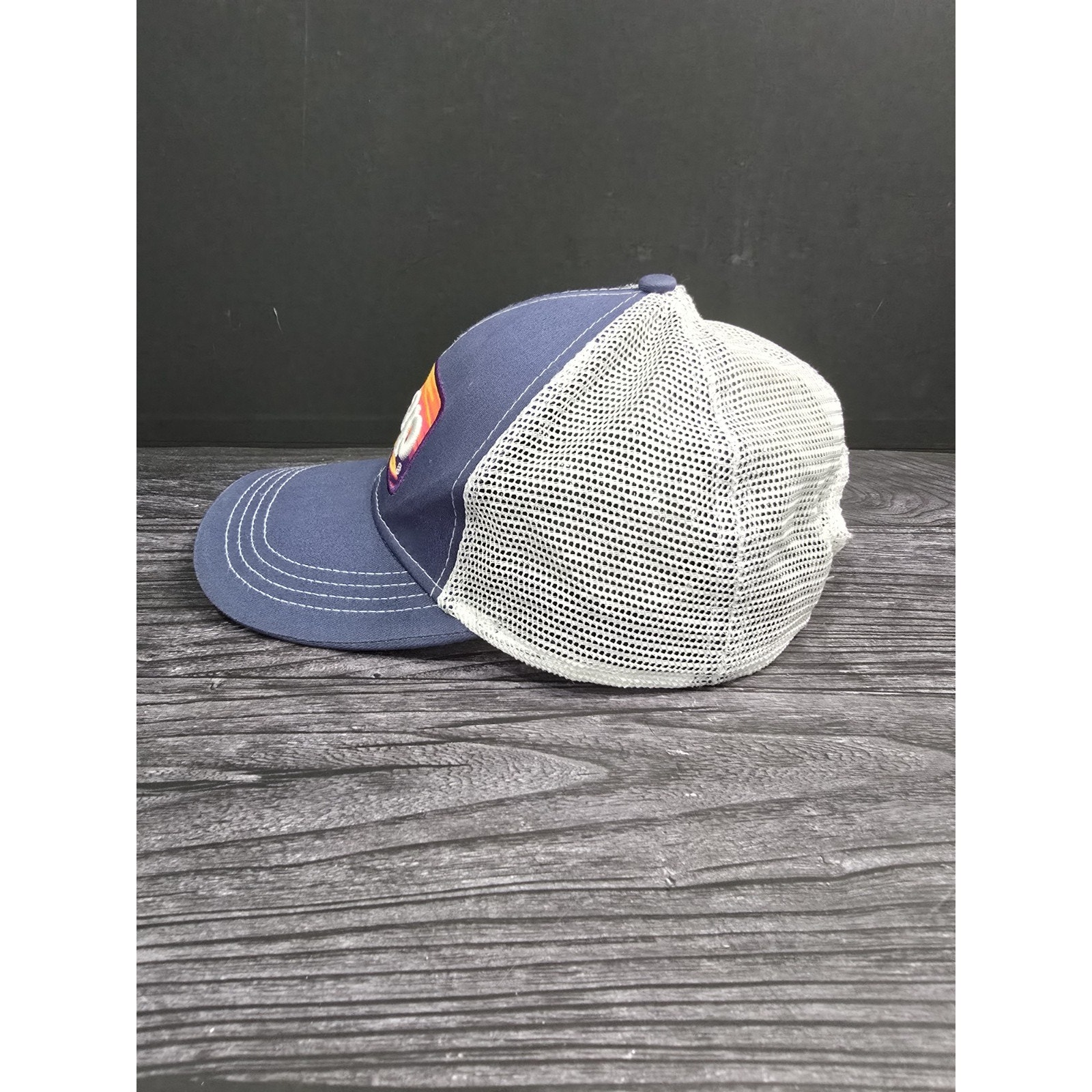 Jeep Jedco Trucker Hat Mesh Snapback Cap Blue Purple Sunset Patch Graphic Osfm — image 2 of 6